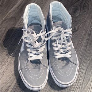 Grey Hightop Vans -like new, light wear.